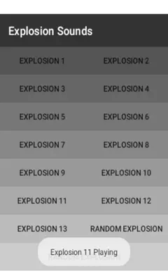 Explosion Sounds Blast Bombs android App screenshot 0