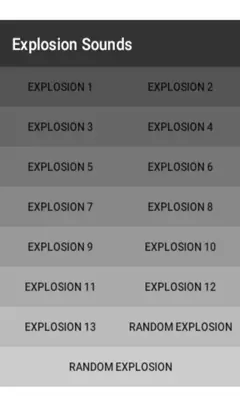 Explosion Sounds Blast Bombs android App screenshot 3